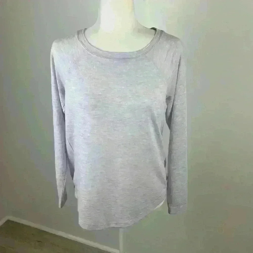 Loft Light Purple Long Sleeve Top Size Small